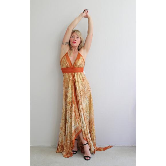 Deadstock Vintage Y2K Nicole Miller Silk Fairy Dress Women's XXS Extra Small XS - Picture 2 of 11